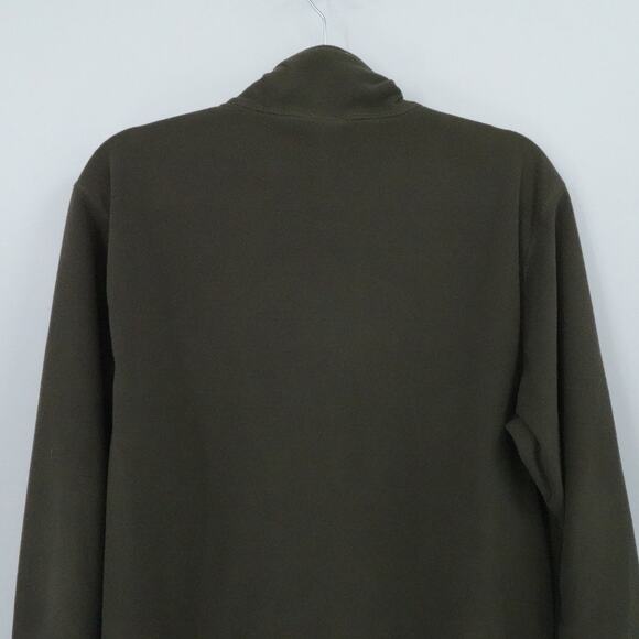 North Face Pullover Mens Medium Green TKA 100 Fleece Quarter Zip Outdoor Hiking‎ - Picture 8 of 13